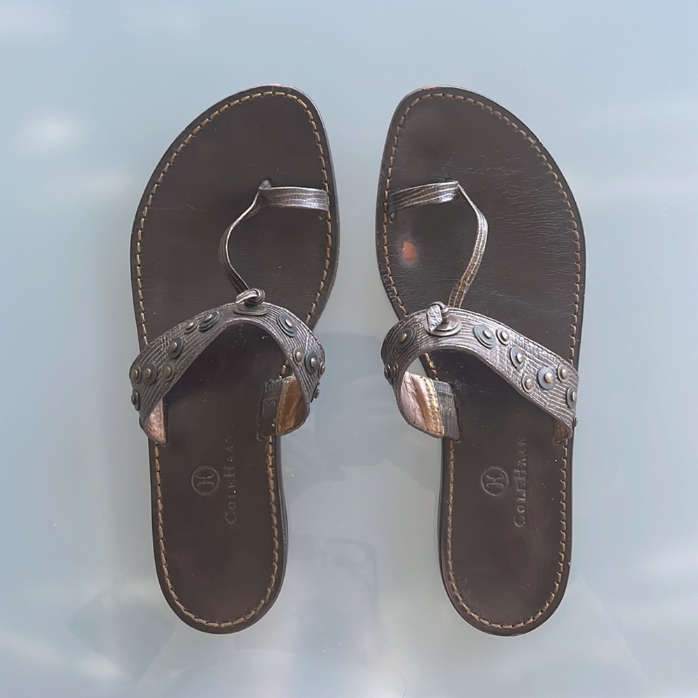 Cole Haan flat leather sandals